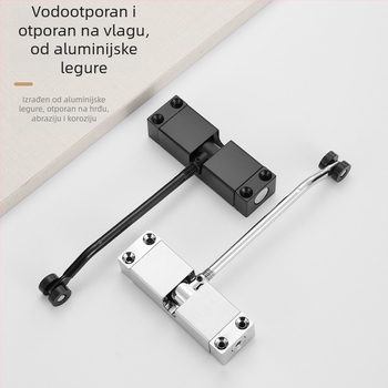 Zatvarač vrata od aluminijske legure, kvadratni oblik, automatsko zatvaranje, hardver za vrata, moderni minimalistički dizajn