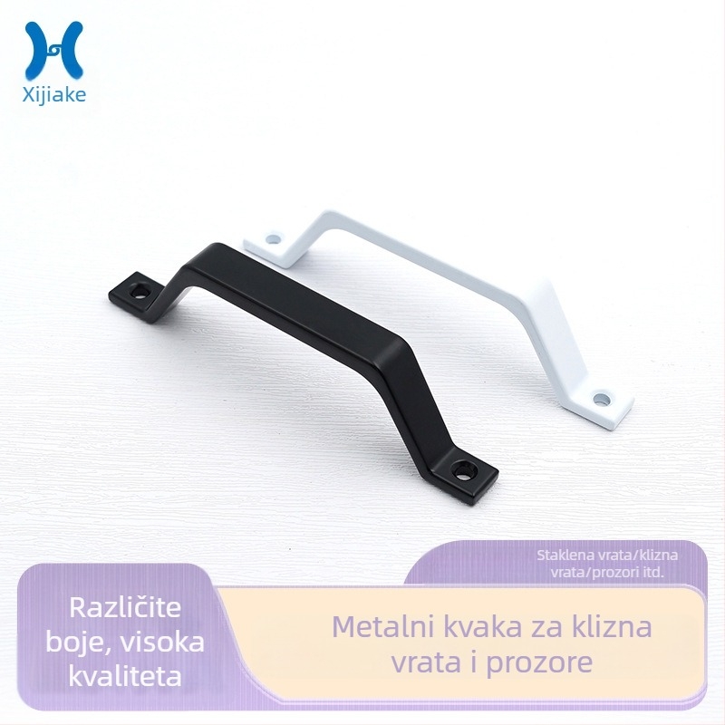 Hardver od aluminijske legure za klizna vrata i prozore, garderobni ormari i ladice u stilu štala — HY-15, branda Hongyu; Materijal: aluminijska legura; Završna obrada: sprej boja; Upotreba: Vrata, Prozori