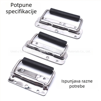 Pružinska ručka za kutiju alata — 304 nehrđajući čelik, pomična, povećana opruga, moderni minimalistički stil