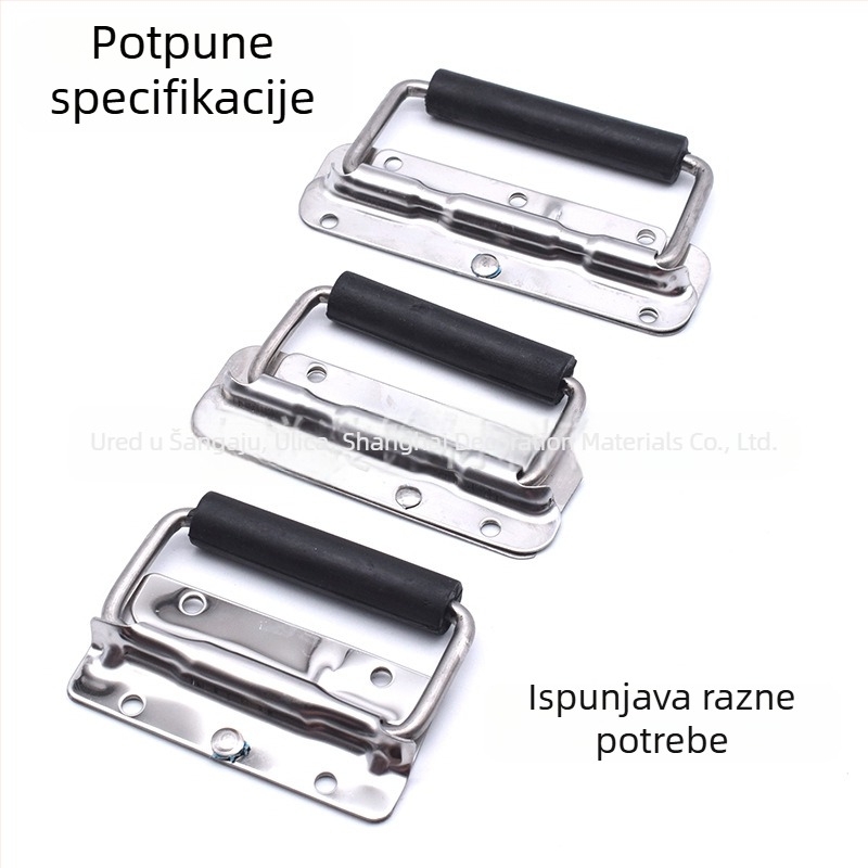 Pružinska ručka za kutiju alata — 304 nehrđajući čelik, pomična, povećana opruga, moderni minimalistički stil