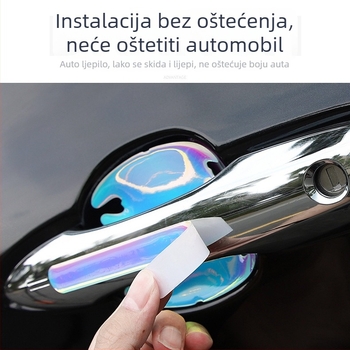 Protukolizijska traka za vrata automobila — Kolenat, šarene svjetleće naljepnice, prilagodba obrade, kompatibilno sa svim modelima