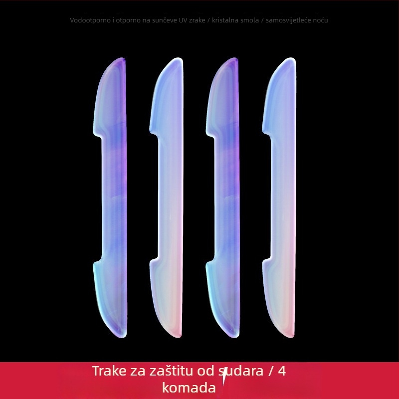 Protukolizijska traka za vrata automobila — Kolenat, šarene svjetleće naljepnice, prilagodba obrade, kompatibilno sa svim modelima