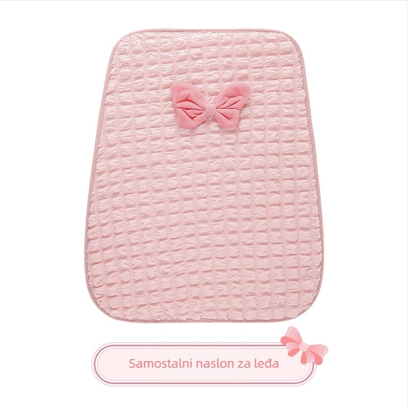 3D puff jastuk za auto sjedalo za sve sezone, kompatibilan s Euler Good Cat, Ballet Cat, Lightning Cat, White Cat, Black Cat — površina: poliester, punilo: spužva, stil uski struk, Cow Mom Craft