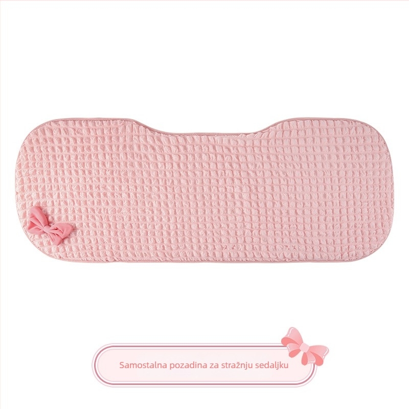 3D puff jastuk za auto sjedalo za sve sezone, kompatibilan s Euler Good Cat, Ballet Cat, Lightning Cat, White Cat, Black Cat — površina: poliester, punilo: spužva, stil uski struk, Cow Mom Craft