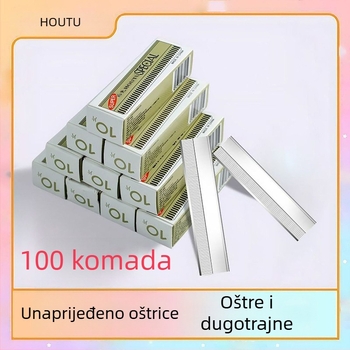 Brijač za obrve od cinkovog legura, jednostrani valovita oštrica, model JS001, marka Houtu