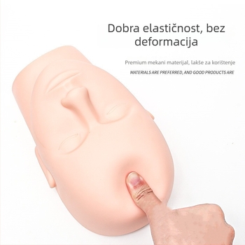 Silikonska glava za vježbanje trepavica za početnike, 402 g, Podrijetlo: Kina