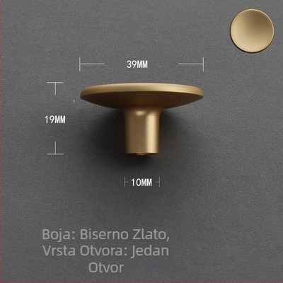 Drška za vrata ormarića, cinkova legura, model 8900, moderni minimalistički stil, prilagodljivo obrađivanje