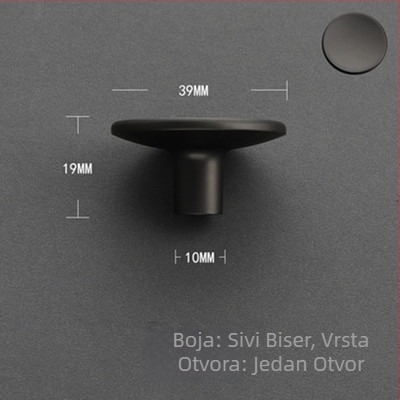 Drška za vrata ormarića, cinkova legura, model 8900, moderni minimalistički stil, prilagodljivo obrađivanje