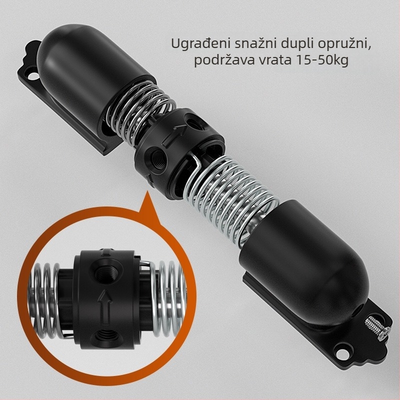 TL-58 zatvarač vrata, tiho zatvaranje, podesivo, automatsko zatvaranje, lijevani aluminij