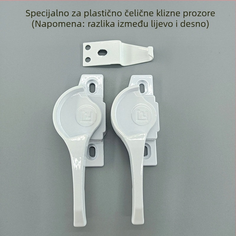 Brava za klizni prozor od aluminijske legure, Crescent lock, modern minimalistički dizajn