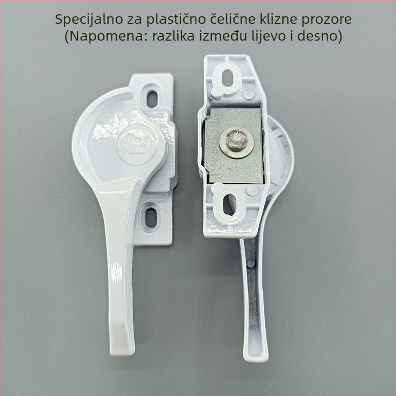 Brava za klizni prozor od aluminijske legure, Crescent lock, modern minimalistički dizajn
