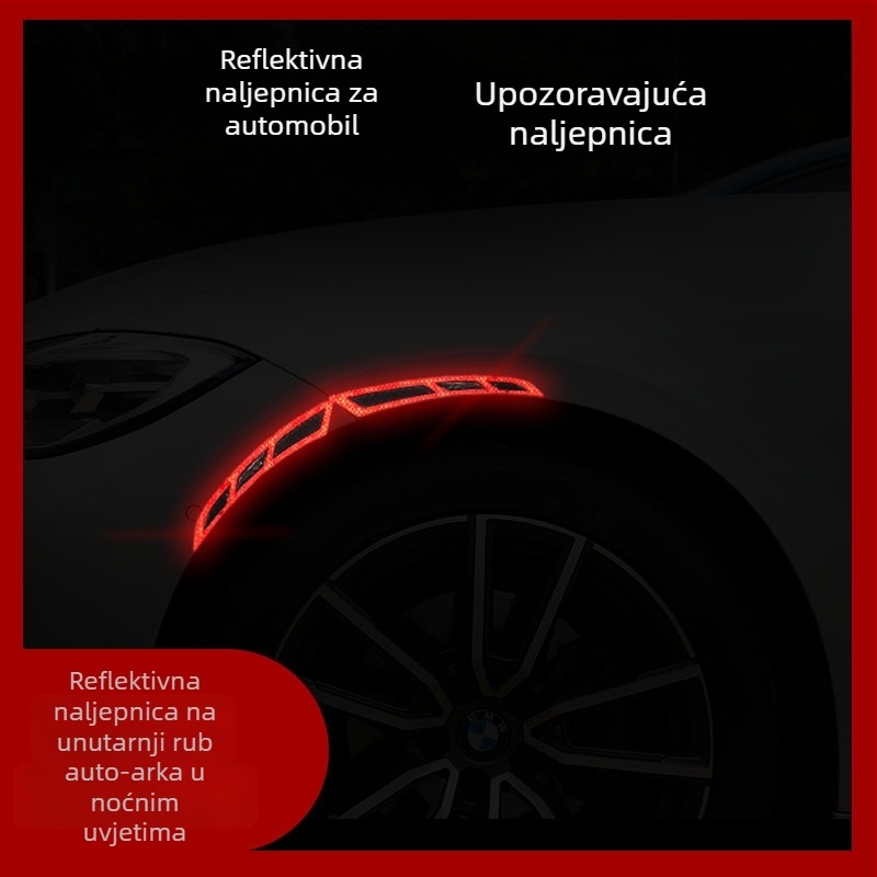 Yazuite Traka za branik - Reflektirajuća naljepnica, Model 90845, Kompatibilno sa svim modelima