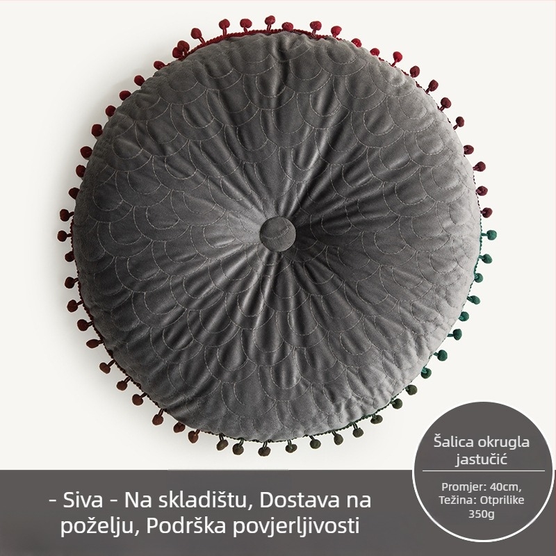 Jastuk za stolnu stolicu s protukliznom i holandskim velurom, materijal poliester, punilo PP pamuk, mogućnost prilagodbe