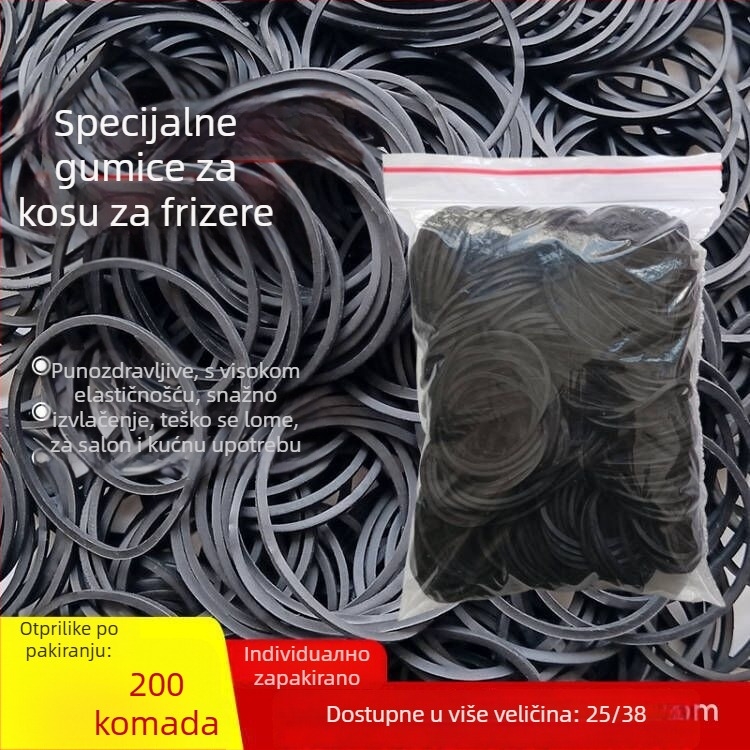 Frizerski alati – elastična gumica za kosu za punđu – 200 komada – Marka: Other – Nije uvezeno