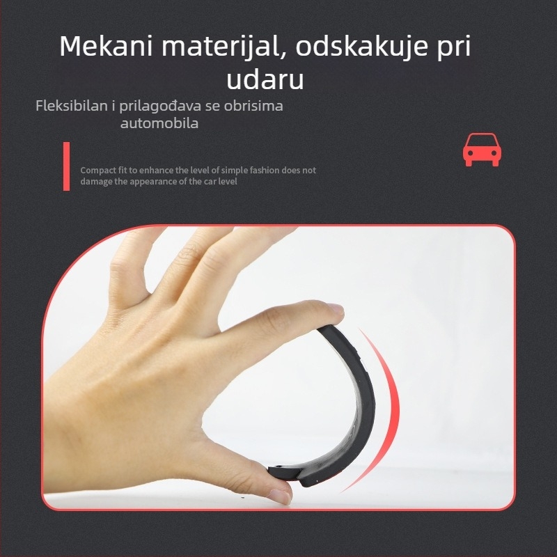 Ivičica za zaštitu vrata automobila od sudara, univerzalna primjena, PVC, model P019, mogućnost prilagodbe