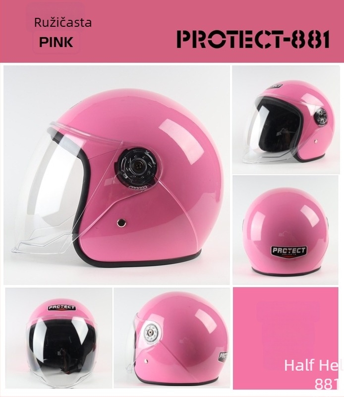 Polušlem za električno vozilo, stil viteške oklopa, plastični/EPP kućište, marka Puluotai, sve sezone