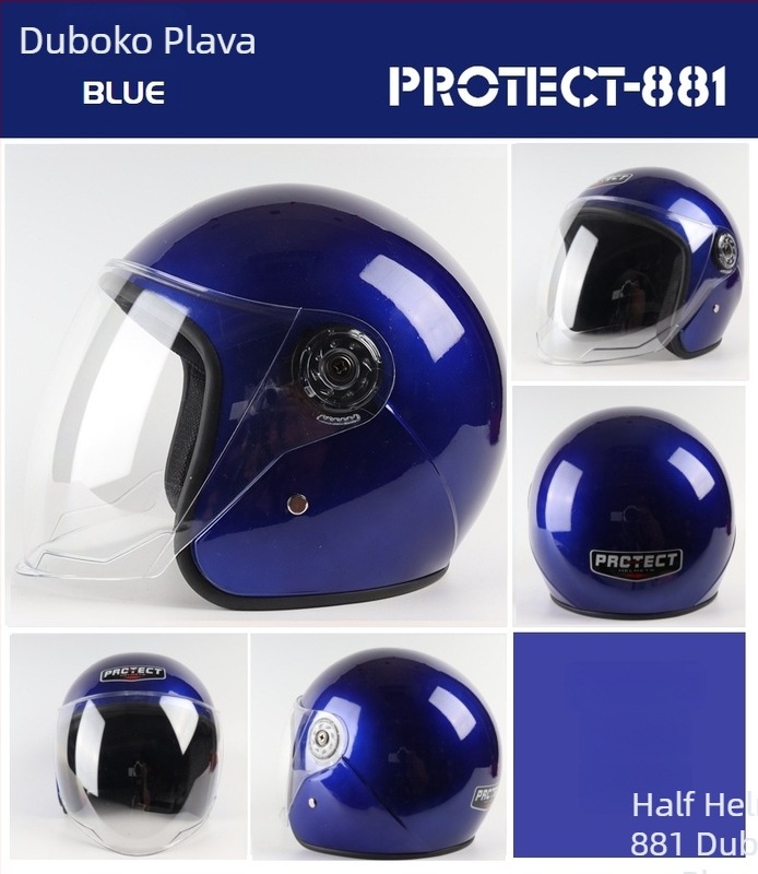 Polušlem za električno vozilo, stil viteške oklopa, plastični/EPP kućište, marka Puluotai, sve sezone