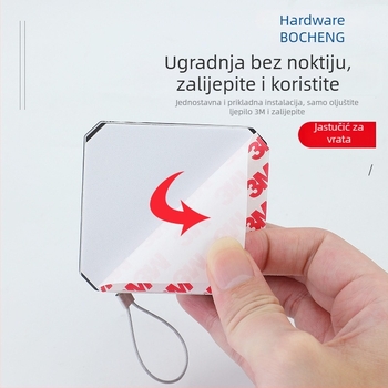 Automatsko zatvaranje vrata bez bušenja – za drvena, metalna i željezna vrata; materijali: plastika i nehrđajući čelik; moderan minimalistički stil