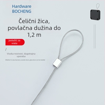 Automatsko zatvaranje vrata bez bušenja – za drvena, metalna i željezna vrata; materijali: plastika i nehrđajući čelik; moderan minimalistički stil