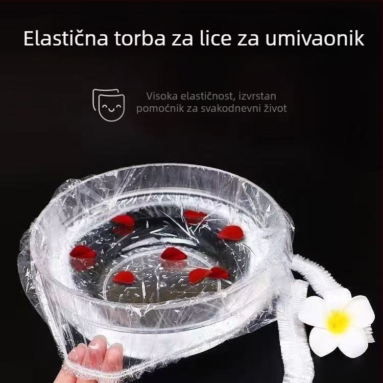 Jednokratna vrećica za kozmetički bazen s elastičnim otvorom, za salone, paket 100 kom