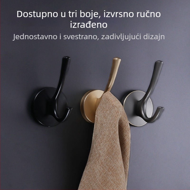 Vješalica za odjeću iza vrata – model SC; materijal: cinkova legura; površinska obrada: oksidacija; uporaba: iza vrata; stil: moderni minimalistički