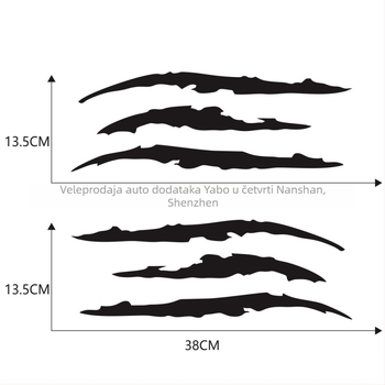 PVC vanjska naljepnica za karoseriju autom, kiparski stil, prilagodljivo, jaka prianja
