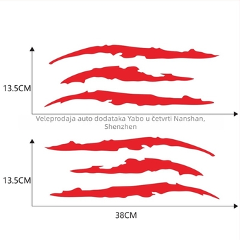 PVC vanjska naljepnica za karoseriju autom, kiparski stil, prilagodljivo, jaka prianja