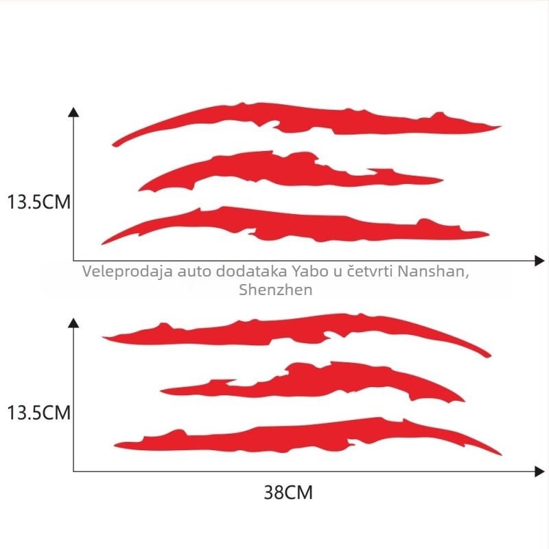 PVC vanjska naljepnica za karoseriju autom, kiparski stil, prilagodljivo, jaka prianja