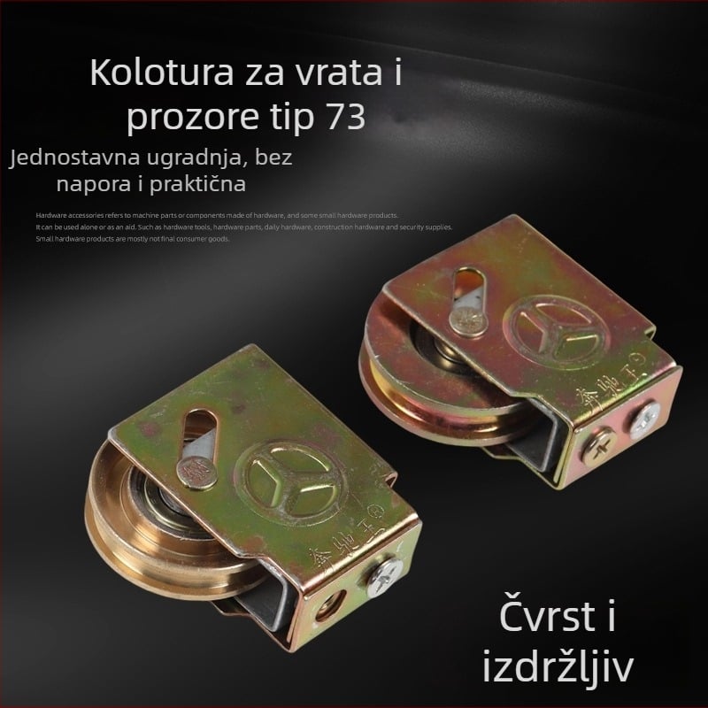 Mercedes King Vintage 73 kolutovi za vrata i prozore s ležajevima, tihi željezni kotači, izdržljivi bakreni kotači