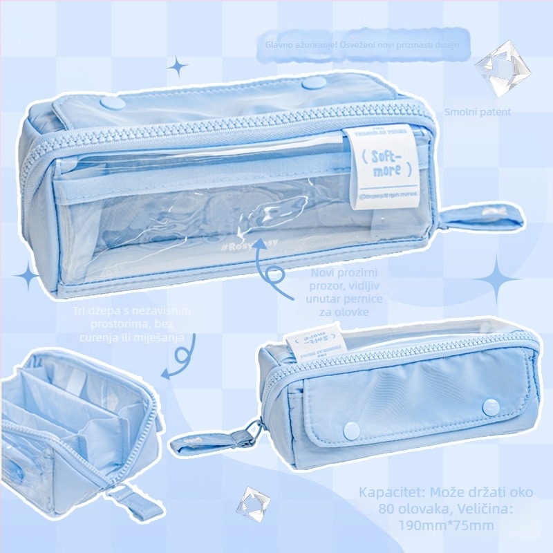 Pernica Rosyposy – Prism dizajn, veliki otvor, veliki kapacitet, pregrada, dvostrani