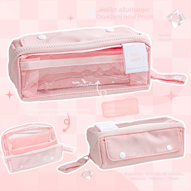 Pernica Rosyposy – Prism dizajn, veliki otvor, veliki kapacitet, pregrada, dvostrani