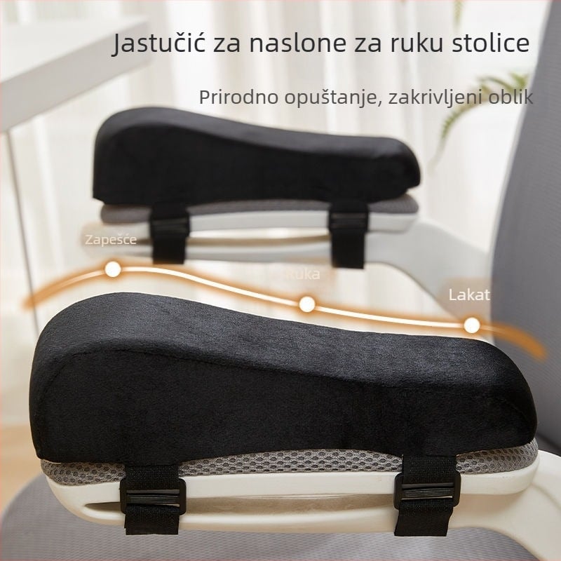 Podložak za naslon stolice za ured za gaming i esport, podrška lakta i šake, pjena visoke elastičnosti, podloga za povećanje visine