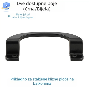 Kuka za klizna vrata, aluminijska legura, oblik C s poluokruglim dizajnom, model XK6-LS-02, marka Tong Hua Shun