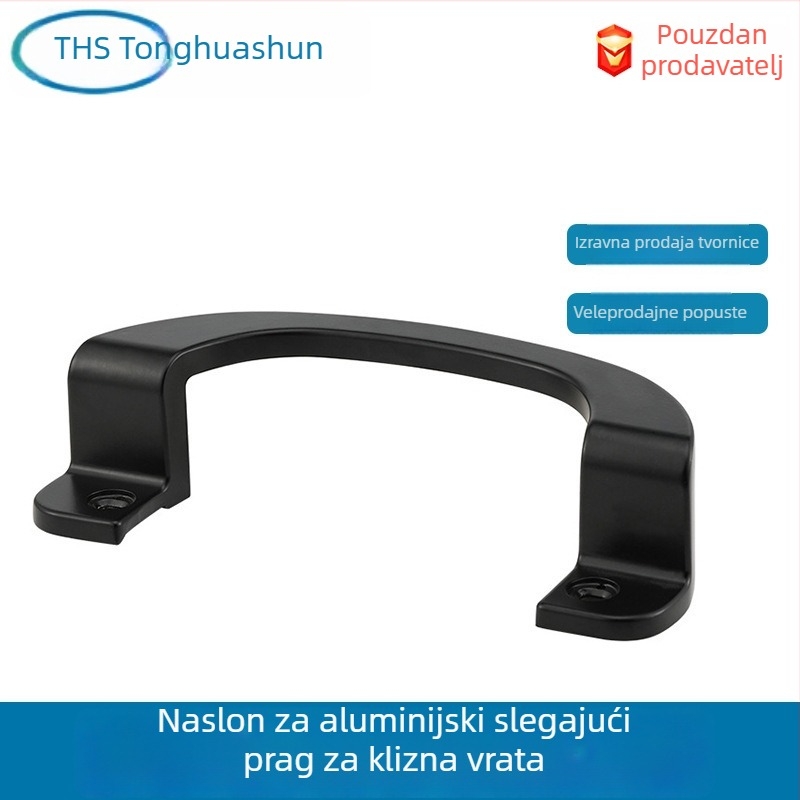 Kuka za klizna vrata, aluminijska legura, oblik C s poluokruglim dizajnom, model XK6-LS-02, marka Tong Hua Shun