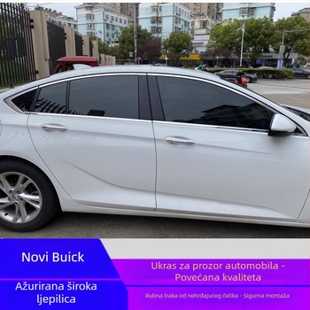 Buick Regal kromirane prozorske trake – nehrđajući čelik (Brand: Powerful manufacturer; Automobilske marke: Shangjia; Materijal: Other; Obrada: No)