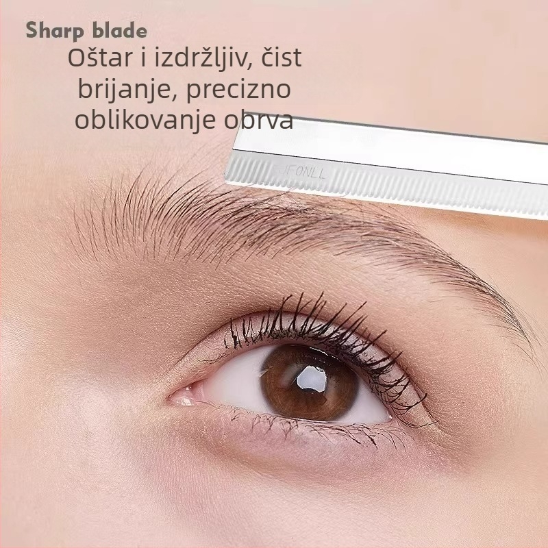 Set za obrve od nehrđajućeg čelika – za makeup umjetnike, muškarce i žene, pogodan za početnike