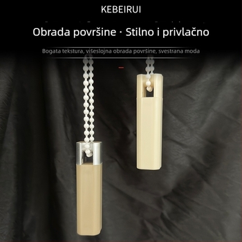 Kvadratna ručka-pendentski dodatak za zavjesu na šinu | Materijal: plastika + željezne čestice | Težina: 55 g / 80 g | Marka: Kebo Rui | Stil: Moderni minimalizam