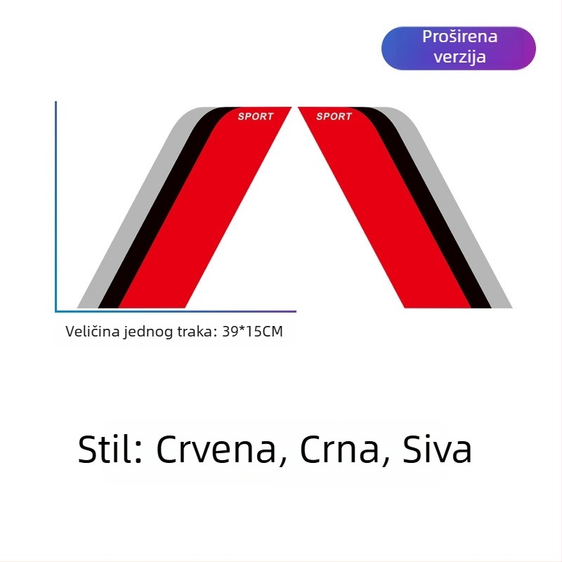Dekorativna naljepnica za luk kotača automobila - dekorativna, jaka adhezija, lijepljenje, mogućnost prilagodbe