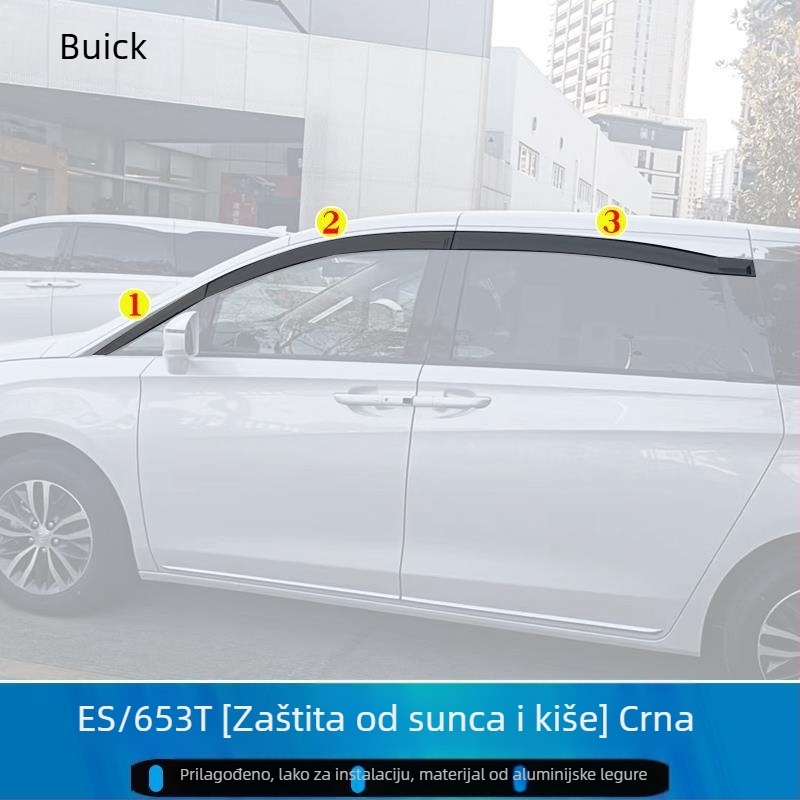 Kiša zaštita obrub za Buick GL8 ES/653T/652T — Just Right, Materijal: Drugi, Prilagodba: Moguća
