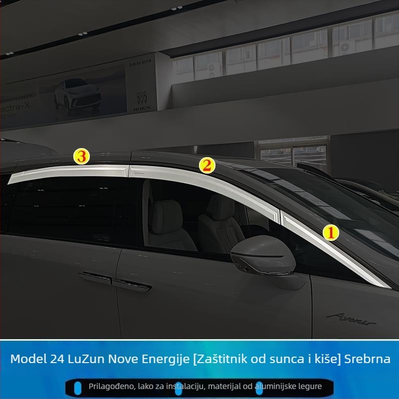 Kiša zaštita obrub za Buick GL8 ES/653T/652T — Just Right, Materijal: Drugi, Prilagodba: Moguća