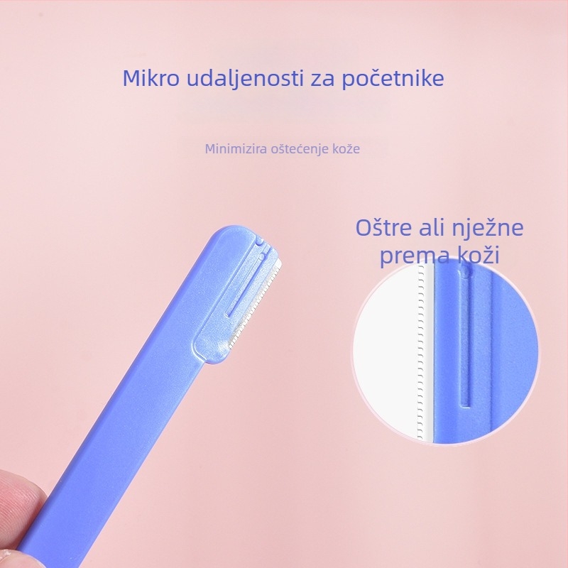 Marianne set škare za obrve i trimer, kozmetički alati, češalj za obrve, makro oštrica, oštar i nježan prema koži