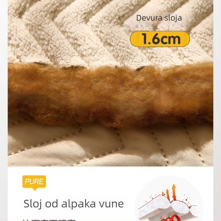 Zavjese otporne na vjetar i tople za zimu s potpunim zatamnjenjem, ultra debela zvučna izolacija, zimská pamučna izolacija
