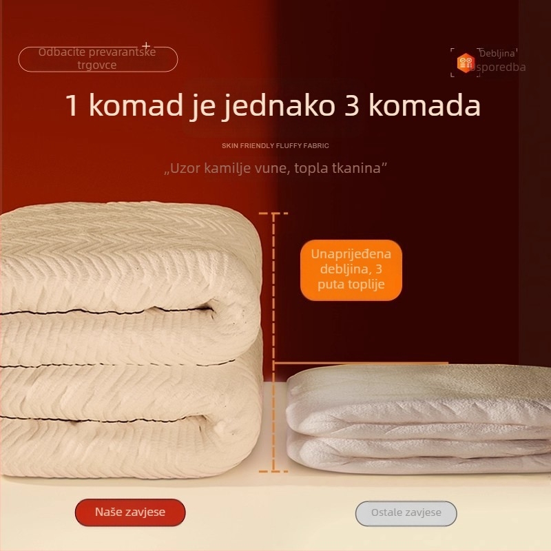 Zavjese otporne na vjetar i tople za zimu s potpunim zatamnjenjem, ultra debela zvučna izolacija, zimská pamučna izolacija