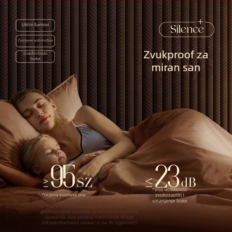 Zavjese otporne na vjetar i tople za zimu s potpunim zatamnjenjem, ultra debela zvučna izolacija, zimská pamučna izolacija