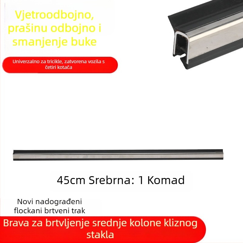 Brtveni trak za vrata i prozore – gumeni, univerzalni, za električno zatvoreno vozilo