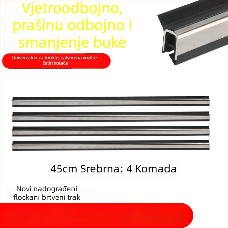 Brtveni trak za vrata i prozore – gumeni, univerzalni, za električno zatvoreno vozilo