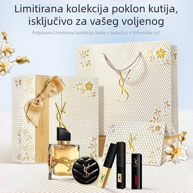 Make-up set s ružem, air cushion, parfemom i sjajilom za usne – Model U5266, univerzalni tip kože, rok trajanja 3 godine