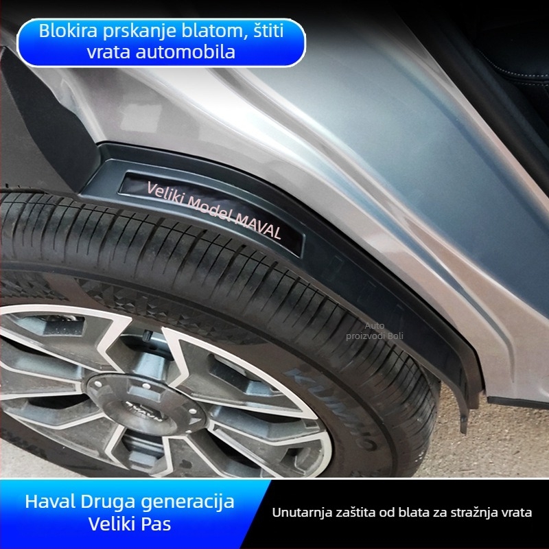 Haval Dargo 2. generacije blatobrani, stražnje unutarnje obloge kotača i dijelovi za prilagodbu lukova kotača