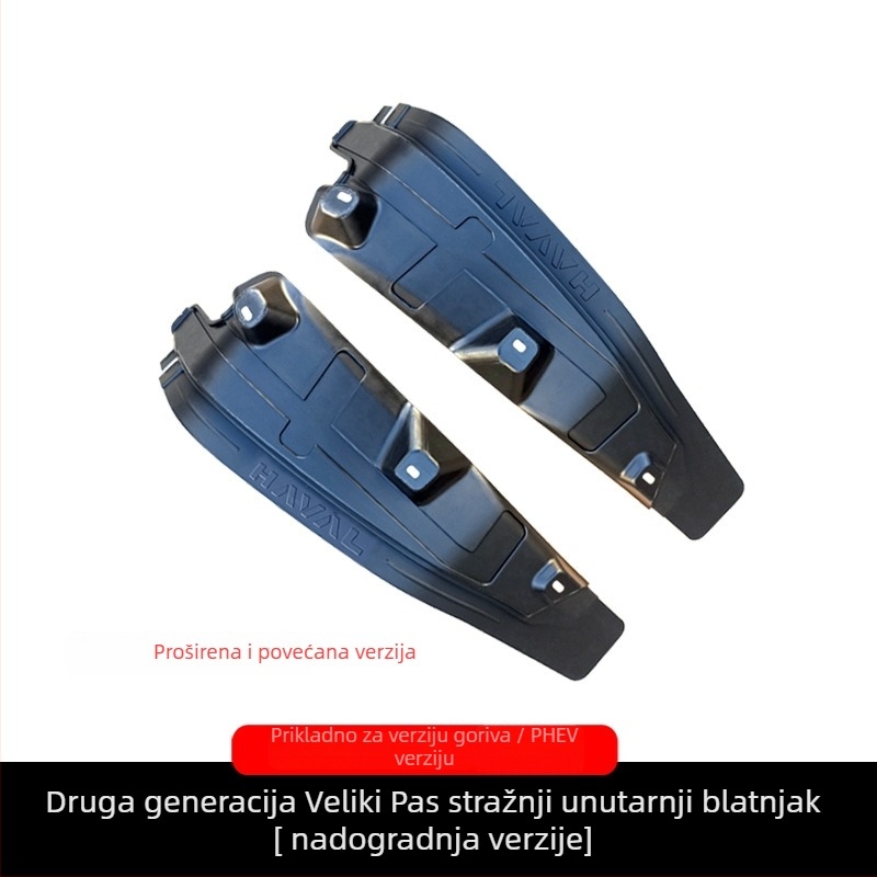 Haval Dargo 2. generacije blatobrani, stražnje unutarnje obloge kotača i dijelovi za prilagodbu lukova kotača