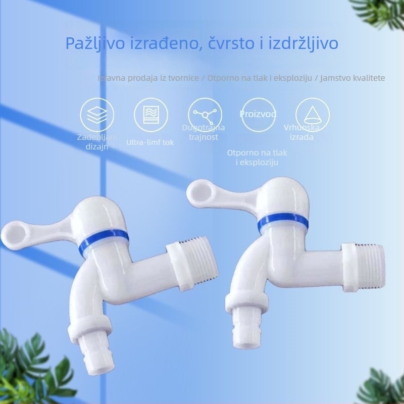 Plastični čep s keramičnim jezgrom i PP kućištem, univerzalna navojna veza, topla i hladna voda, brzo otvaranje